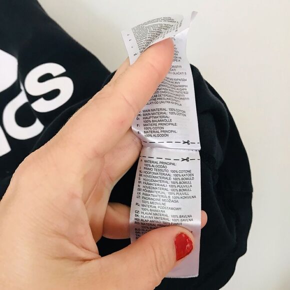 Adidas | black cropped tank top | size small - Picture 5 of 6